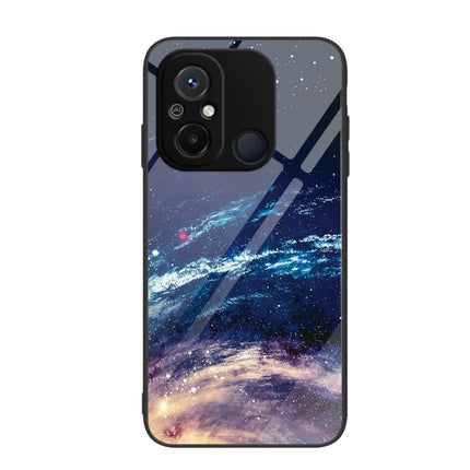 Colorful Painted Glass Phone Case, For Xiaomi Redmi 12C