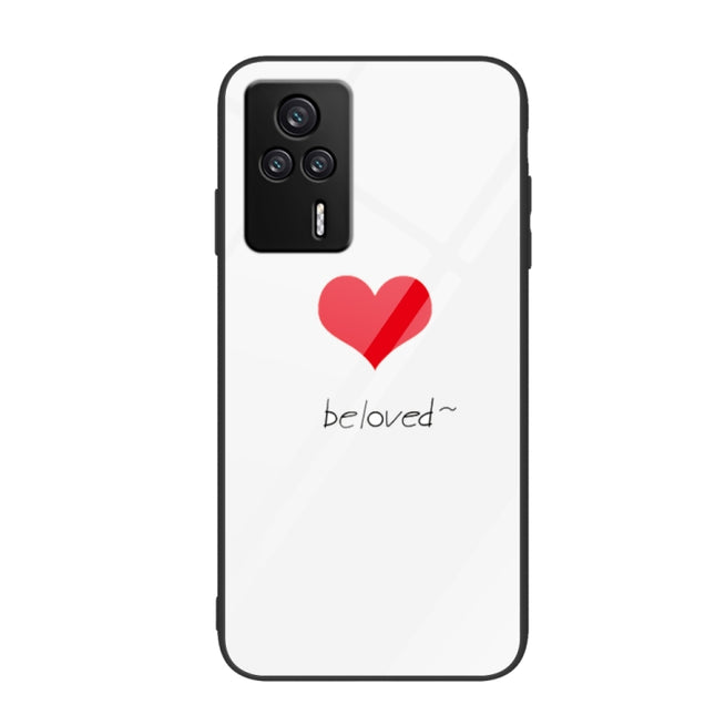 Colorful Painted Glass Phone Case, For Xiaomi Redmi K60E