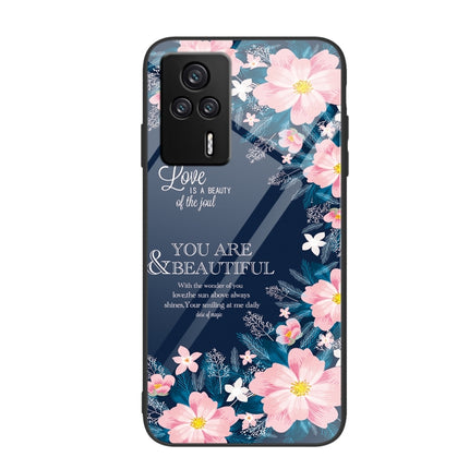 Colorful Painted Glass Phone Case, For Xiaomi Redmi K60E