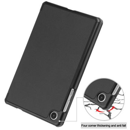 Custer Pure Color 3-Fold Holder Leather Tablet Case, For Lenovo Tab M8 4th Gen / TB-300FU, For Huawei Matepad SE 10.4