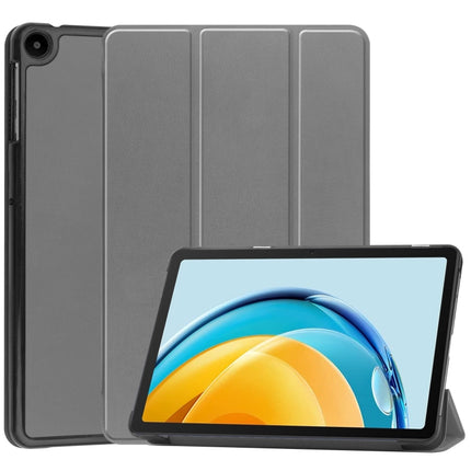 Custer Pure Color 3-Fold Holder Leather Tablet Case, For Lenovo Tab M8 4th Gen / TB-300FU, For Huawei Matepad SE 10.4