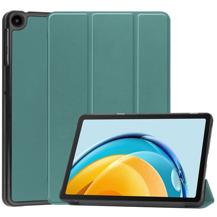 Custer Pure Color 3-Fold Holder Leather Tablet Case, For Lenovo Tab M8 4th Gen / TB-300FU, For Huawei Matepad SE 10.4