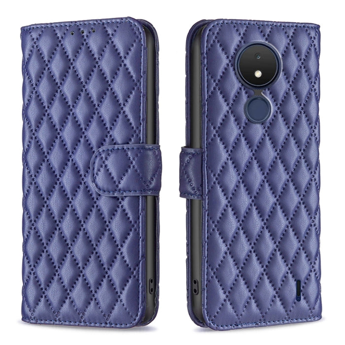 Diamond Lattice Wallet Leather Flip Phone Case, For Nokia C21