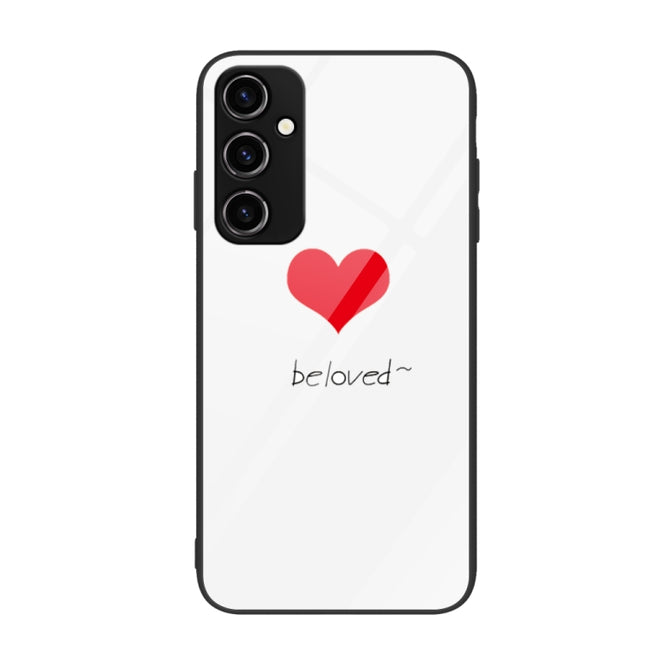 Colorful Painted Glass Phone Case, For Samsung Galaxy A34 5G