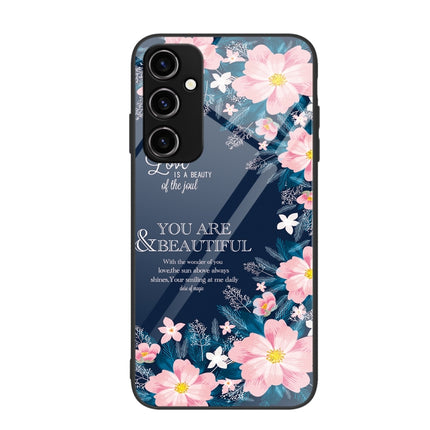 Colorful Painted Glass Phone Case, For Samsung Galaxy A34 5G