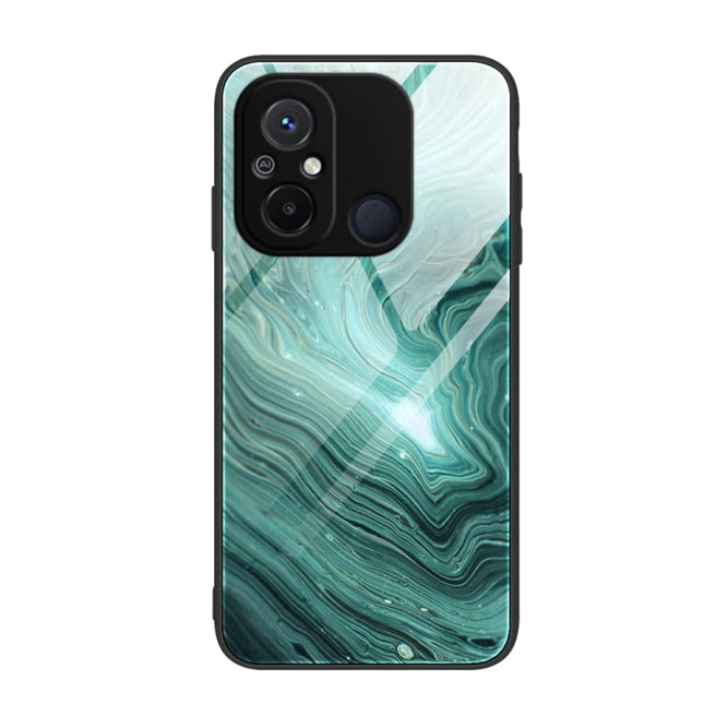 Marble Pattern Glass Phone Case, For Xiaomi Redmi 12C, For Xiaomi Redmi K60/K60 Pro, For Xiaomi Redmi K60E
