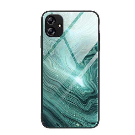 Marble Pattern Glass Phone Case, For Samsung Galaxy A04e, For Samsung Galaxy A14 5G, For Samsung Galaxy A34 5G