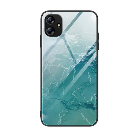 Marble Pattern Glass Phone Case, For Samsung Galaxy A04e, For Samsung Galaxy A14 5G, For Samsung Galaxy A34 5G