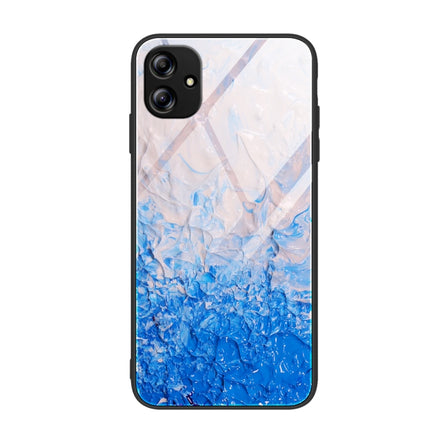 Marble Pattern Glass Phone Case, For Samsung Galaxy A04e, For Samsung Galaxy A14 5G, For Samsung Galaxy A34 5G