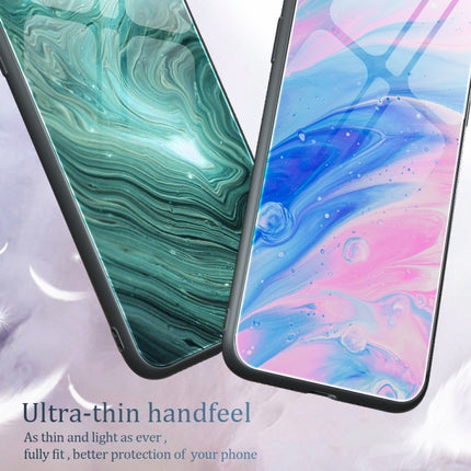 Marble Pattern Glass Phone Case, For Samsung Galaxy A04e, For Samsung Galaxy A14 5G, For Samsung Galaxy A34 5G