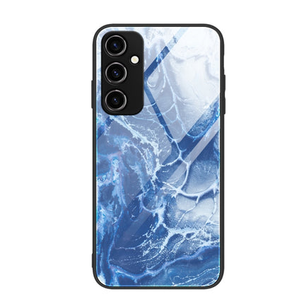 Marble Pattern Glass Phone Case, For Samsung Galaxy A04e, For Samsung Galaxy A14 5G, For Samsung Galaxy A34 5G