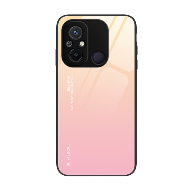 Gradient Color Glass Phone Case, For Xiaomi Redmi 12C, For Xiaomi Redmi K60/K60 Pro, For Xiaomi Redmi K60E