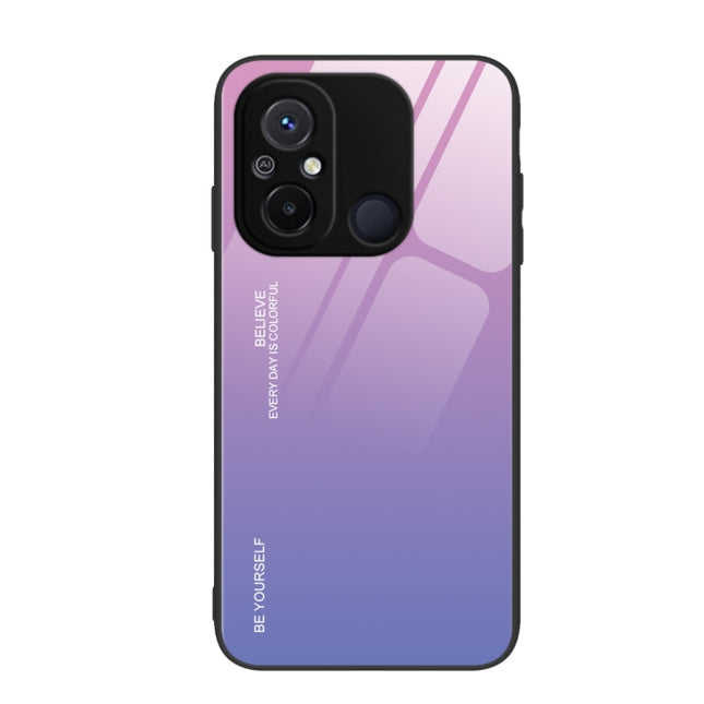 Gradient Color Glass Phone Case, For Xiaomi Redmi 12C, For Xiaomi Redmi K60/K60 Pro, For Xiaomi Redmi K60E