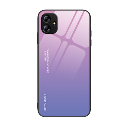 Gradient Color Glass Phone Case, For Samsung Galaxy A04e, For Samsung Galaxy A14 5G, For Samsung Galaxy A34 5G