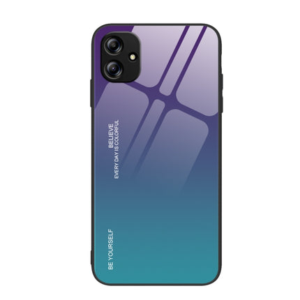 Gradient Color Glass Phone Case, For Samsung Galaxy A04e, For Samsung Galaxy A14 5G, For Samsung Galaxy A34 5G