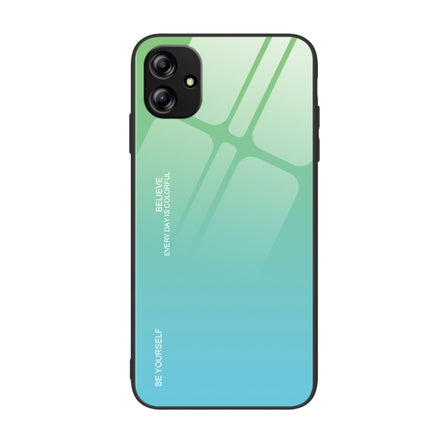 Gradient Color Glass Phone Case, For Samsung Galaxy A04e, For Samsung Galaxy A14 5G, For Samsung Galaxy A34 5G