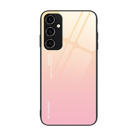 Gradient Color Glass Phone Case, For Samsung Galaxy A04e, For Samsung Galaxy A14 5G, For Samsung Galaxy A34 5G