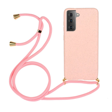 Wheat Straw Material + TPU Phone Case with Lanyard, For Samsung Galaxy A14 5G, For Samsung Galaxy S23 FE 5G, For Samsung Galaxy A34 5G, For Samsung Galaxy A54 5G