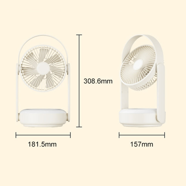 WT-F62 Outdoor Portable USB Charging Air Cooling Fan with LED Night Lamp