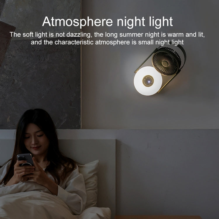 WT-F62 Outdoor Portable USB Charging Air Cooling Fan with LED Night Lamp
