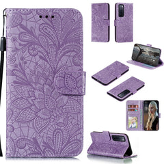 Lace Flower Embossing Pattern Horizontal Flip Leather Case , with Holder & Card Slots & Wallet & Photo Frame & Lanyard, For Huawei Nova 7, For Huawei Nova 7 Pro, For Huawei Nova 7 SE, For Huawei P40 Pro Plus, For Huawei Honor 30