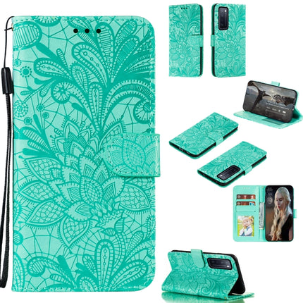 Lace Flower Embossing Pattern Horizontal Flip Leather Case , with Holder & Card Slots & Wallet & Photo Frame & Lanyard, For Xiaomi Redmi Note 9S, For Huawei Nova 7, For Huawei Nova 7 Pro, For Huawei Nova 7 SE