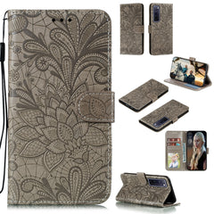 Lace Flower Embossing Pattern Horizontal Flip Leather Case , with Holder & Card Slots & Wallet & Photo Frame & Lanyard, For Huawei Nova 7, For Huawei Nova 7 Pro, For Huawei Nova 7 SE, For Huawei P40 Pro Plus, For Huawei Honor 30