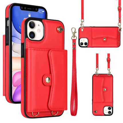 RFID Card Slot Phone Case with Long Lanyard, For iPhone 11, For iPhone 11 Pro, For iPhone 11 Pro Max, For iPhone X / XS