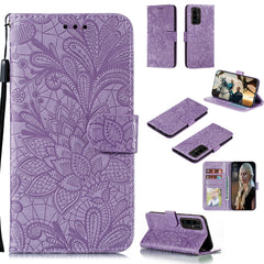 Lace Flower Embossing Pattern Horizontal Flip Leather Case , with Holder & Card Slots & Wallet & Photo Frame & Lanyard, For Huawei Nova 7, For Huawei Nova 7 Pro, For Huawei Nova 7 SE, For Huawei P40 Pro Plus, For Huawei Honor 30