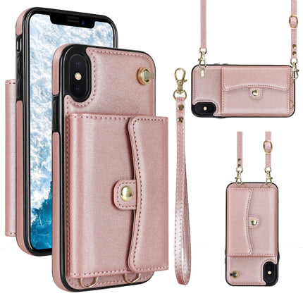 RFID Card Slot Phone Case with Long Lanyard, For iPhone 11, For iPhone 11 Pro, For iPhone 11 Pro Max, For iPhone X / XS