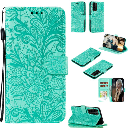 Lace Flower Embossing Pattern Horizontal Flip Leather Case , with Holder & Card Slots & Wallet & Photo Frame & Lanyard, For Huawei P40 Pro Plus, For Huawei Honor 30, For Huawei Honor 30 Pro, For Huawei Honor 30S