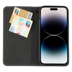 GEBEI Top-grain Horizontal Flip Leather Phone Case, For iPhone 14 Pro Max, For iPhone 14 Pro, For iPhone 14, For iPhone 14 Plus, For iPhone 13 Pro Max, For iPhone 13 Pro