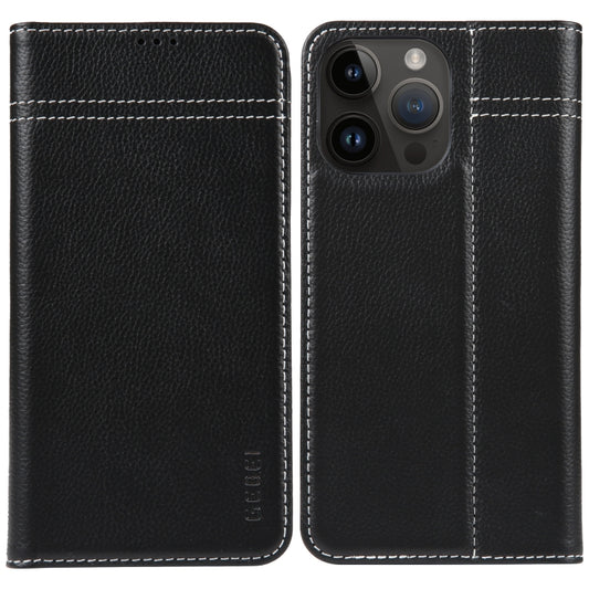 GEBEI Top-grain Horizontal Flip Leather Phone Case, For iPhone 14 Pro Max, For iPhone 14 Pro, For iPhone 14, For iPhone 14 Plus, For iPhone 13 Pro Max, For iPhone 13 Pro