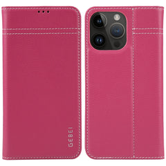 GEBEI Top-grain Horizontal Flip Leather Phone Case, For iPhone 14 Pro Max, For iPhone 14 Pro, For iPhone 14, For iPhone 14 Plus, For iPhone 13 Pro Max, For iPhone 13 Pro