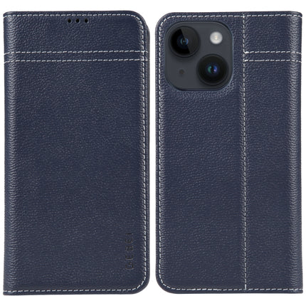 GEBEI Top-grain Horizontal Flip Leather Phone Case