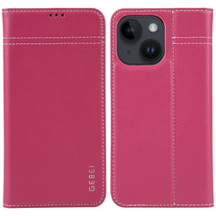 GEBEI Top-grain Horizontal Flip Leather Phone Case, For iPhone 14 Pro Max, For iPhone 14 Pro, For iPhone 14, For iPhone 14 Plus, For iPhone 13 Pro Max, For iPhone 13 Pro