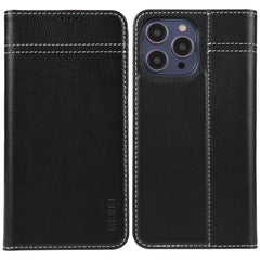 GEBEI Top-grain Horizontal Flip Leather Phone Case, For iPhone 14 Pro Max, For iPhone 14 Pro, For iPhone 14, For iPhone 14 Plus, For iPhone 13 Pro Max, For iPhone 13 Pro