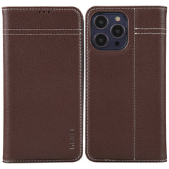GEBEI Top-grain Horizontal Flip Leather Phone Case, For iPhone 14 Pro Max, For iPhone 14 Pro, For iPhone 14, For iPhone 14 Plus, For iPhone 13 Pro Max, For iPhone 13 Pro
