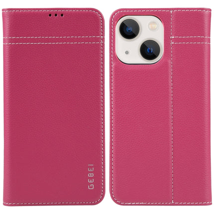 GEBEI Top-grain Horizontal Flip Leather Phone Case