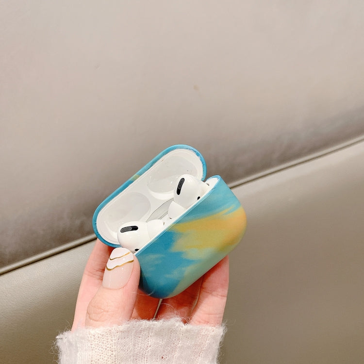 Ink Painting Water Sticker PC Earphone Case, For AirPods Pro, For AirPods 3