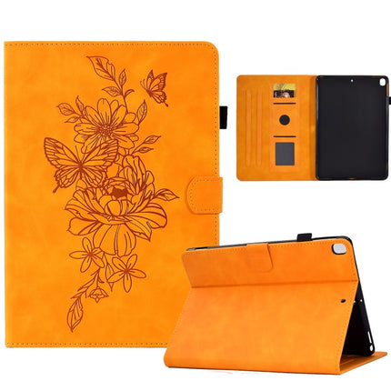 Peony Butterfly Embossed Leather Smart Tablet Case, For iPad 10.2 2020/2019 / Air 10.5 2019, For iPad 2025 / 2022, For iPad Air / Air 2 / 9.7 2017 / 9.7 2018, For iPad mini 2024 / mini 6