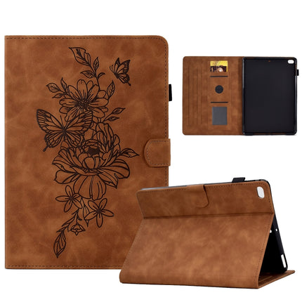 Peony Butterfly Embossed Leather Smart Tablet Case, For iPad 10.2 2020/2019 / Air 10.5 2019, For iPad 2025 / 2022, For iPad Air / Air 2 / 9.7 2017 / 9.7 2018, For iPad mini 2024 / mini 6