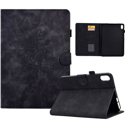 Peony Butterfly Embossed Leather Smart Tablet Case, For iPad 10.2 2020/2019 / Air 10.5 2019, For iPad 2025 / 2022, For iPad Air / Air 2 / 9.7 2017 / 9.7 2018, For iPad mini 2024 / mini 6