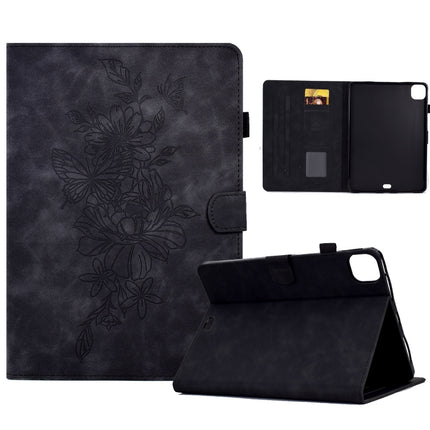 Peony Butterfly Embossed Leather Smart Tablet Case, For iPad mini 5 / 4 / 3 / 2 / 1, For iPad Pro 11 2020/2018 / Air 10.9 2020