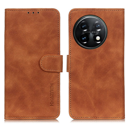 KHAZNEH Retro Texture Flip Leather Phone Case, For Motorola Moto E13 4G 2023, For Motorola Moto G53 5G, For OnePlus 11 5G, For OnePlus Nord CE 3 Lite