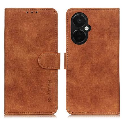 KHAZNEH Retro Texture Flip Leather Phone Case, For Motorola Moto E13 4G 2023, For Motorola Moto G53 5G, For OnePlus 11 5G, For OnePlus Nord CE 3 Lite
