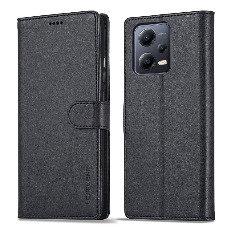 LC.IMEEKE Calf Texture Horizontal Flip Leather Case, For Xiaomi Redmi 12C/11A Global, For Xiaomi Redmi Note 12 5G/Poco X5, For Xiaomi Redmi Note 12 Pro 5G/Poco X5 Pro, For Xiaomi Redmi Note 12 Pro+