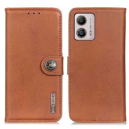 KHAZNEH Cowhide Texture Flip Leather Phone Case, For Motorola Moto E13 4G 2023, For Motorola Moto G53 5G, For OnePlus 11 5G, For OnePlus Nord CE 3 Lite