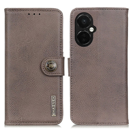 KHAZNEH Cowhide Texture Flip Leather Phone Case, For Motorola Moto E13 4G 2023, For Motorola Moto G53 5G, For OnePlus 11 5G, For OnePlus Nord CE 3 Lite