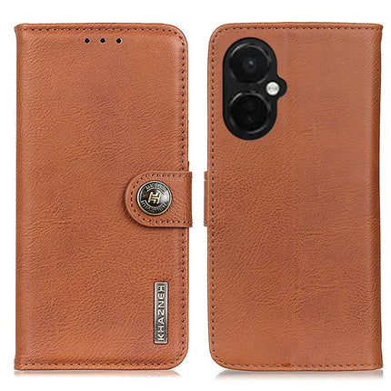 KHAZNEH Cowhide Texture Flip Leather Phone Case, For Motorola Moto E13 4G 2023, For Motorola Moto G53 5G, For OnePlus 11 5G, For OnePlus Nord CE 3 Lite